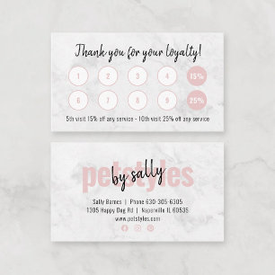 Moderne Business Loyalty Card - Hintergrund Visitenkarte