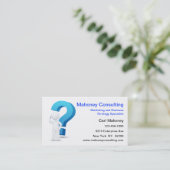 Moderne Business Marketing Consulting Visitenkarte (Stehend Vorderseite)