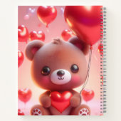 Moderne Business-Notebooks mit Bär und Herz Notizblock (Rückseite)