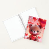 Moderne Business-Notebooks mit Bär und Herz Notizblock (Innenseite)