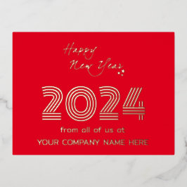 Moderne Business-Que-Code-Red-Feiertage Folien Feiertagspostkarte