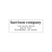 Moderne Business-Rücksendeadresse Permastempel (Design)