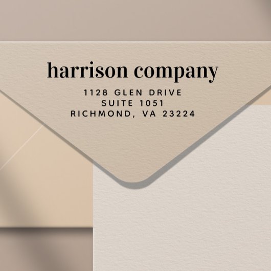 Moderne Business-Rücksendeadresse Permastempel