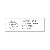 Moderne Business Rücksendeadresse selbstbewusste B Permastempel (Design)