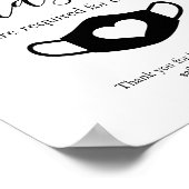 Moderne Business Safety Tragen Sie Ihre Gesichtssy Poster (Ecke)