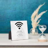 Moderne Business-Wifi-Netzwerk und Passwort Schwar Fotoplatte (InSitu)