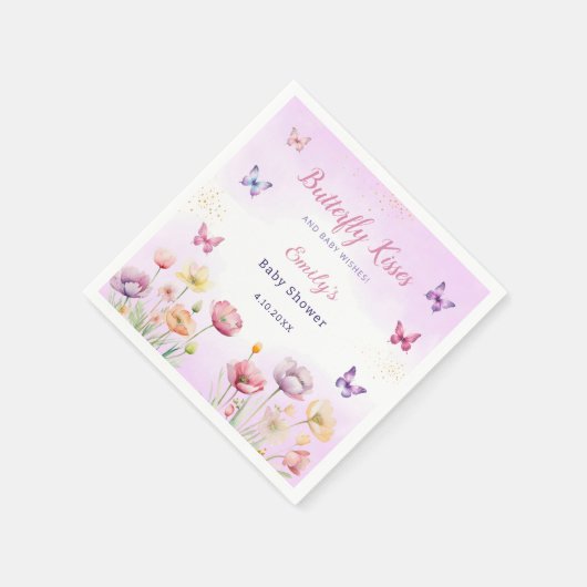 Moderne Butterfly-Blumenstrümpfe Mädchen-Duschen Serviette (Ecke)