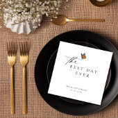 Moderne Butterfly-Hochzeit Serviette