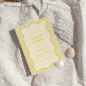 Moderne Buttergelbe Hochzeitseinladung Einladung