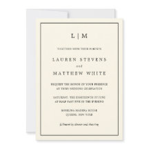 Moderne Buttergelbe Monogramm Elegante Hochzeit