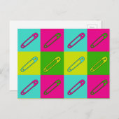 Moderne Buttone mit hellen Sicherheitssystemen Postkarte (Vorne/Hinten)