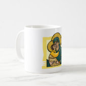 Moderne byzantinische Jungfrau Mary and Child Reli Kaffeetasse (Vorderseite Links)