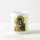 Moderne byzantinische Jungfrau Mary and Child Reli Kaffeetasse (Mittel)