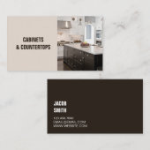 Moderne CABINETS & COUNTERTOPConstruction Card Visitenkarte (Vorne/Hinten)