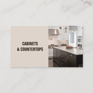 Moderne CABINETS & COUNTERTOPConstruction Card Visitenkarte