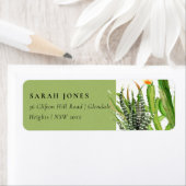 MODERNE CACTUS FLORAL GARDEN WATERCOLOR ADRESSE (Insitu)