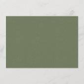 MODERNE CACTUS FLORAL GARDEN WATERCOLOR INFORMATIO BEGLEITKARTE (Rückseite)