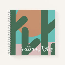 Moderne Cactus Pflanze Erinnerung Notes Notizblock