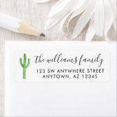 Moderne Cactus Script-Rücksendeadresse (Insitu)