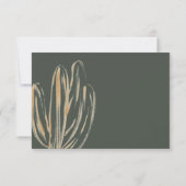 Moderne Cactus Wedding Information Cards (Rückseite)