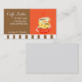 Moderne Café Loyalty Card für Kaffee Visitenkarte (Vorne/Hinten)