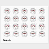 Moderne Cake-Pop kurviger Text Runder Aufkleber (Blatt)