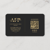 Moderne Calisthenics Personal Trainer Elegantes Sc Visitenkarte (Rückseite)