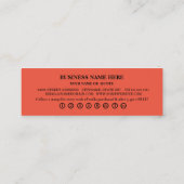 Moderne Calkboard Hundeschlittenkarte Mini Visitenkarte (Rückseite)