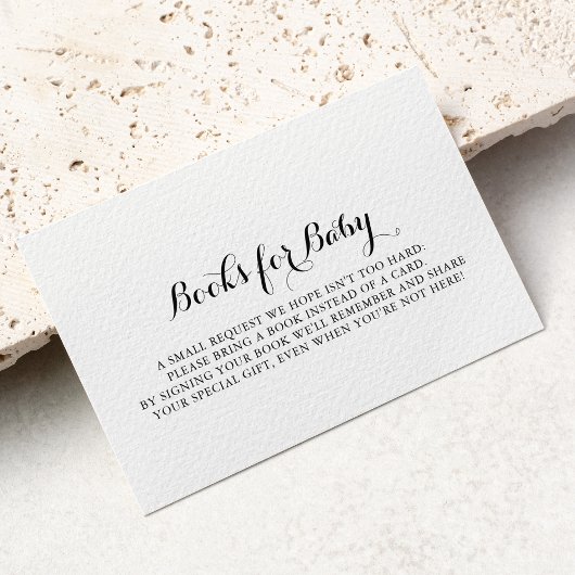 Moderne Calligraphy Baby Showbuchanfrage Begleitkarte