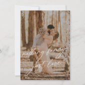 Moderne Calligraphy Sage Foto Elopement Wedding Einladung (Vorderseite)