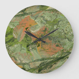 Moderne Camoflage Kunst Große Wanduhr