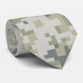 Moderne Camouflage Pixel-Camouflage Krawatte (Gerollt)