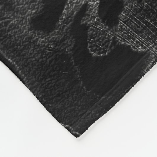 Moderne Camouflage - Schwarz und Dunkelgrau - Tarn Fleecedecke (Ecke)