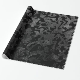 Moderne Camouflage - Schwarz und Dunkelgrau - Tarn Geschenkpapier
