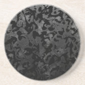 Moderne Camouflage - Schwarz und Dunkelgrau - Tarn Getränkeuntersetzer (Vorne)