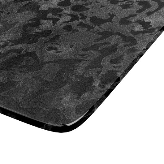 Moderne Camouflage - Schwarz und Dunkelgrau - Tarn Schneidebrett (Ecke)