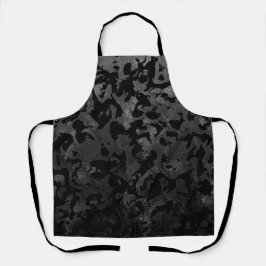 Moderne Camouflage - Schwarz und Dunkelgrau - Tarn Schürze