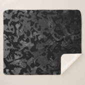 Moderne Camouflage - Schwarz und Dunkelgrau - Tarn Sherpadecke (Vorderseite (Horizontal))