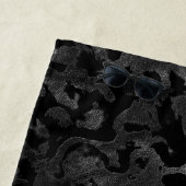 Moderne Camouflage - Schwarz und Dunkelgrau - Tarn Strandtuch (Beispiel)