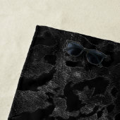 Moderne Camouflage - Schwarz und Dunkelgrau - Tarn Strandtuch (Beispiel)