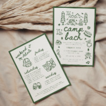 Moderne Camp Bach Green Script Junggesellinnenabsc