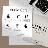 Moderne Candle Care Card Dankeskarte