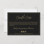 Moderne Candle Care Card Dankeskarte (Vorderseite)