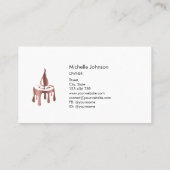 Moderne Candle Maker Rose Gold Ästhetische Bienen  Visitenkarte (Rückseite)