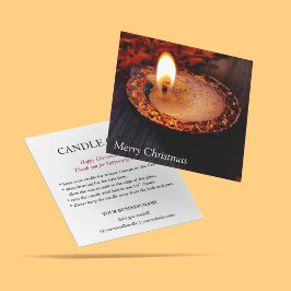 Moderne Candle Warning Instructions Safety Card