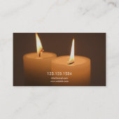 Moderne Candlelight Massage Therapie Visitenkarte (Rückseite)