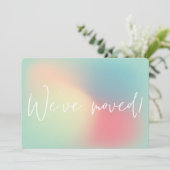 Moderne Candy Pastel Gradient Ombre Neue Zuhause M Ankündigung (Stehend Vorderseite)