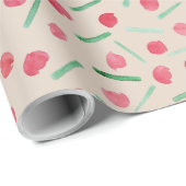 Moderne Candy Red und Green Boho Chic Geschenkpapier (Rolleneckpunkt)