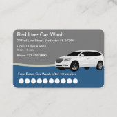Moderne Car Wash Customer Loyalty Business Cards Visitenkarte (Vorderseite)