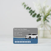 Moderne Car Wash Customer Loyalty Business Cards Visitenkarte (Stehend Vorderseite)